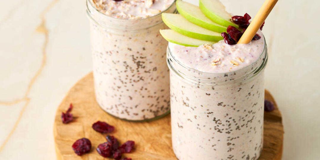 Overnight oats ontbijt smoothie