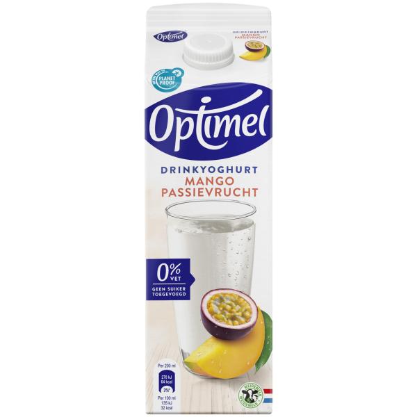 Optimel Drinkyoghurt mango passievrucht 0% vet 1L