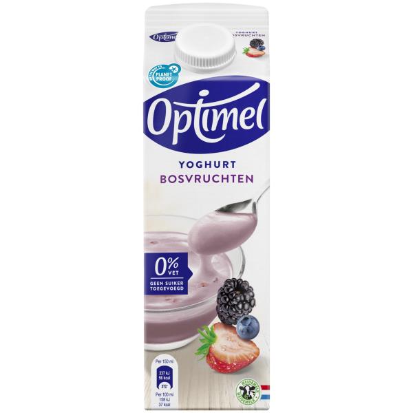 Optimel Magere yoghurt bosvruchten 0% vet 1L