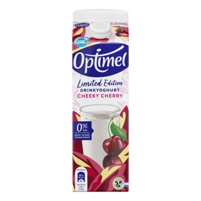 Optimel Drinkyoghurt Limited Edition Cheeky Cherry 1L