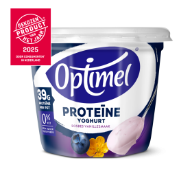 Optimel Proteïne Yoghurt Bosbes Vanillesmaak 450g