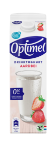 Optimel Drinkyoghurt aardbei 0% vet 1L