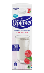 Optimel Drinkyoghurt framboos 0% vet 1L