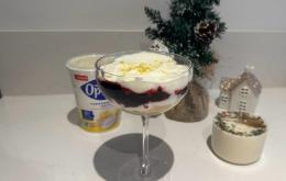 Winterse lemon cheesecake trifle