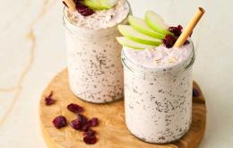 Overnight oats ontbijt smoothie